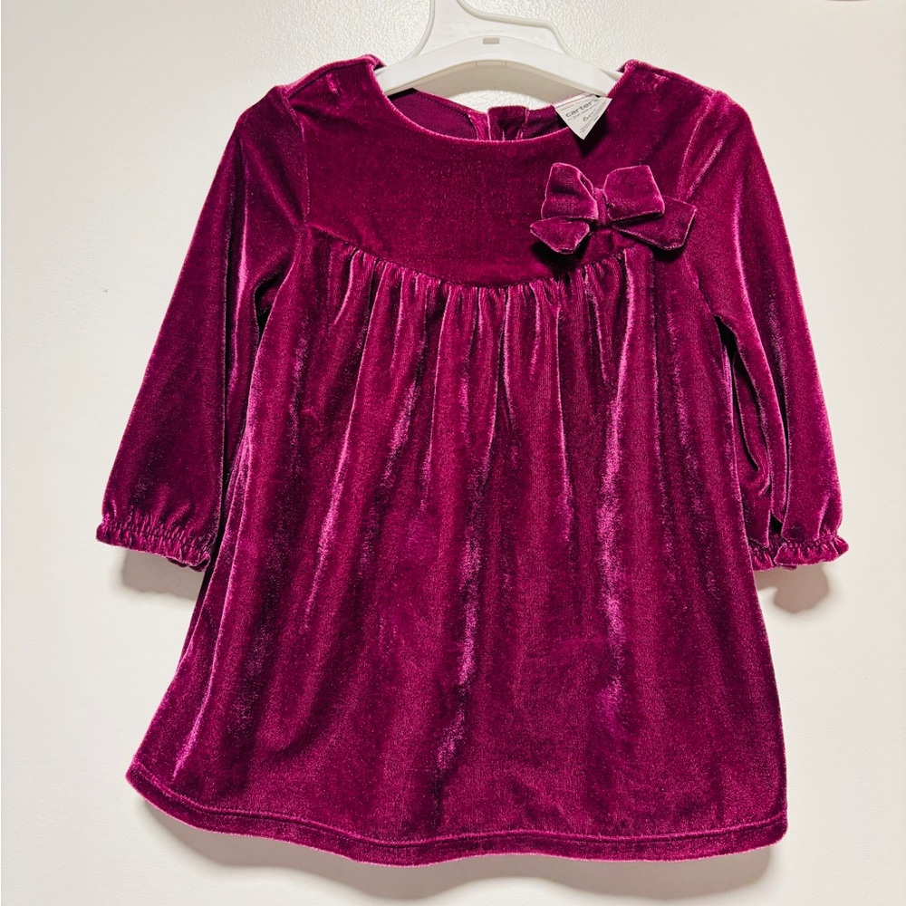 Carter's Purple Velvet Dress